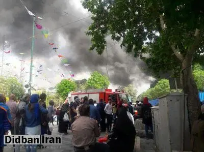 آتش سوزی در بازار تهران (+عکس)