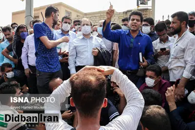 چهل‌و نهمین روز اعتراضات کارگران هفت‌تپه در حضور سه نماینده مجلس شورای اسلامی برگزار شد/ نماینده تهران در اهواز: مطالبات شما را پیگیری می کنیم/ تصاویر
