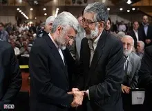 جلیلی و حداد در ستاد رئیسی بهم رسیدند/ یک‌پیام به قالیباف