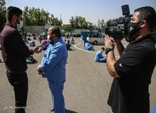 تصویری جالب از حاشیه برخورد پلیس با اشرار در طرح رعد/ عکس