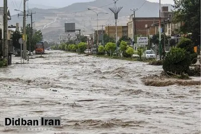 جان باختن ۲ تن در سیل شهرستان فسا