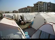 استفاده از برق برای گرمایش چادرهای زلزله زدگان