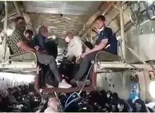 جابه جایی مسافران اربعین با ایلیوشین نظامی حاشیه ساز شد/FILM