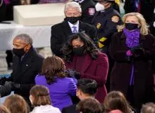 معنای رنگ بنفش در مراسم تحلیف بایدن چه بود؟
