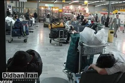 رها کردن مسافران پرواز تهران - بندرعباس در شیراز