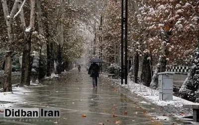 هواشناسی: آسمان تهران روز پنجشنبه بارانی و برفی می‌شود
