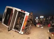 یک حادثه اتوبوسی دیگر در قم/  ۲۵ نفر مصدوم شدند
