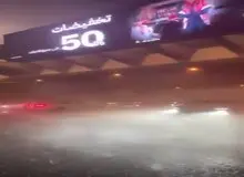 تگرگ شدید عربستانی‌ها را غافلگیر کرد +فیلم