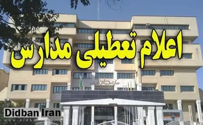 مدارس ابتدایی تهران فردا تعطیل شد