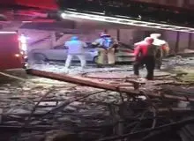 تخریب کامل یک منزل مسکونی در نارمک تهران+فیلم 