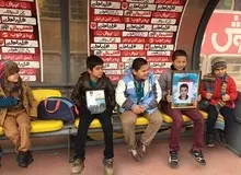 حضور فرزندان شهدای مدافع حرم در تمرین پرسپولیس