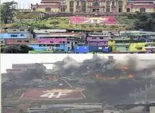 مقبره هوگو چاوز پس از بمباران توسط آمریکا+عکس 