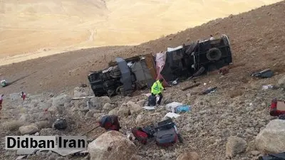 مشخص شدن علت واژگونی اتوبوس تهران ـ یاسوج در سمیرم 