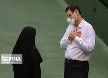 نامزد شکست خورده انتخابات ریاست جمهوری در صحن مجلس/ تصاویر