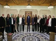 دیدار جولانی با گروهی از زنان سوری ساکن آمریکا در دمشق + تصاویر