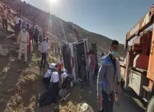 بازداشت راننده اتوبوس حامل خبرنگاران