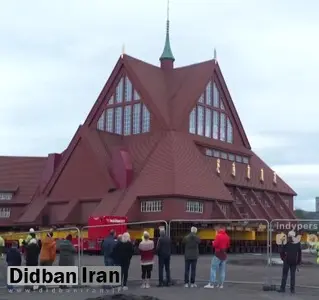 کلیسای ۱۱۳ ساله در سوئد جابه‌جا شد