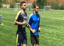 اولین تمرین علی کریمی با استقلال
