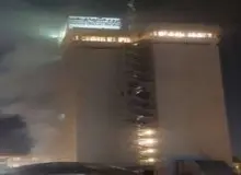 آتش‌سوزی در هتل هما و درگیری مدیران هتل با آتش‌نشانان