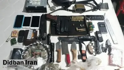 دستگیری دو کرجی با شمار زیادی سلاح سرد و گرم