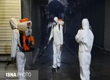 ضدعفونی بازار بزرگ تهران+ تصاویر