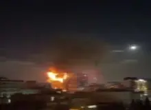 جزییات آتش سوزی در بیمارستان گاندی/ آتش از طبقه ۴ آغاز شد