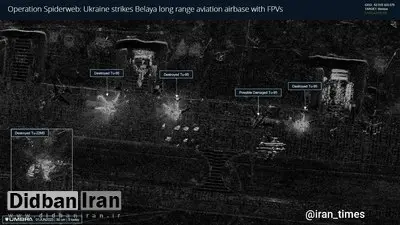 اوکراین اولین تصویر ماهوارهای از انهدام جنگنده بمب افکن های استراتژیک روسیه را منتشر کرد+عکس