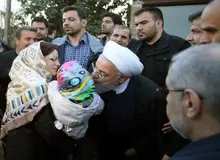  حواشی دیده‌نشده سفر روحانی به گلستان سیل‌زده!+تصاویر