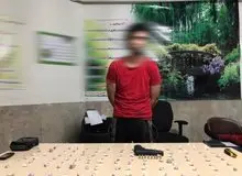 دستگیری فروشنده تلفنی هروئین و شیشه در یوسف آباد تهران 