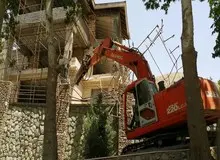 تخریب ویلای غیرمجاز یکی از مسئولان در اراضی ملی دماوند