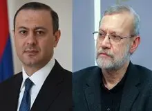 رایزنی دبیر شورای امنیت ملی ارمنستان با لاریجانی
