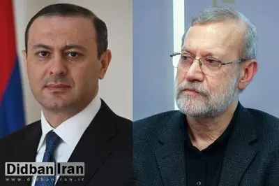 رایزنی دبیر شورای امنیت ملی ارمنستان با لاریجانی