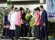 بیهوش شدن یک هوادار پرسپولیس در استادیوم آزادی 