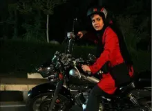 موتور سواری الناز شاکردوست+فیلم 