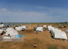 کمپ سیل زدگان منطقه «خسرج» - خوزستان+ تصاویر
