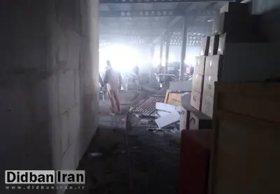  طبقه سوم بیمارستان بهارلو آتش گرفت