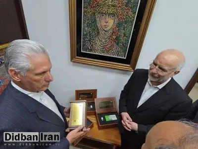 اهدای ۴ کیت دارویی هستهای ایرانی به رئیس جمهور کوبا توسط قالیباف