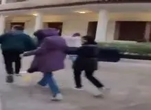 ورود مردم به کاخ ریاست جمهوری سوریه و غارت آن+فیلم