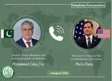 رایزنی تلفنی وزیران خارجه پاکستان و آمریکا
