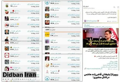 تبلیغ انتخاباتی «قاضی زاده هاشمی» در کانال های مستهجن/ عکس