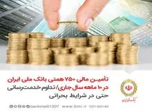 تامین مالی  ۷۵۰ همتی بانک ملی ایران در ۱۰ ماهه سال جاری