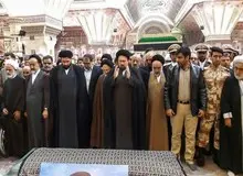 یادگار امام بر پیکر مرضیه دباغ نماز خواند