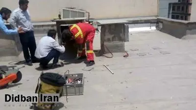 دستگیری سارقی که در کانال کولر پنهان شده بود