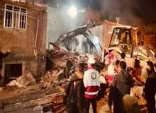 انفجار گاز در الهیه تبریز؛ تخریب کامل یک واحد مسکونی در برج کوهسار