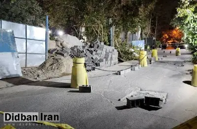 عضو شورای شهر تهران: علت نشست زمین در چیذر، ترکیدگی یکی از لوله‌های اصلی آب بود 