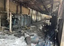 مهار آتش‌سوزی در کارخانه گلدشت کرج