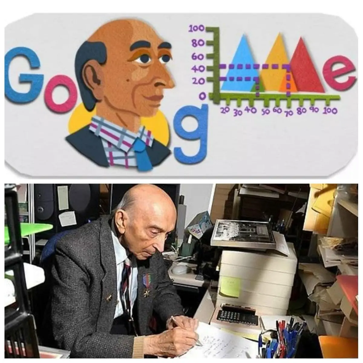 لوگوی گوگل امروز به احترام دانشمند ایرانی‌تبار تغییر کرد