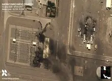 تصاویر ماهواره ای از نظنز بعد از حمله اسرائیل