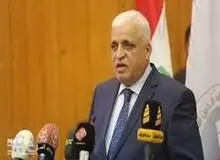 صحبت های حشد شعبی در مراسم تشییع پیکرهای شهدای حمله آمریکا