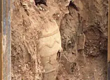 2 خمره سفالی تاریخی در شهرری کشف شد
